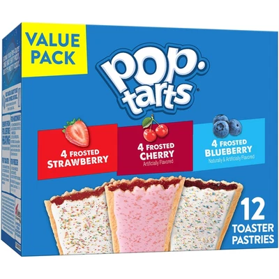 Pop Tarts Variety Pack Toaster Pastries Breakfast Foods Kids Snacks 12 Count