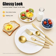 90 Set Tableware Stainless Steel kitchen Utensils Spoon Fork Knives For Party