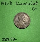 1911 D Lincoln Wheat Cent / Penny 1c Good