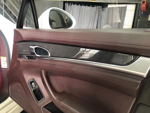 14* Carbon Fiber Interior Full Set Cover Trim For Porsche Panamera 970 2010-2016 - Bild 12 von 12