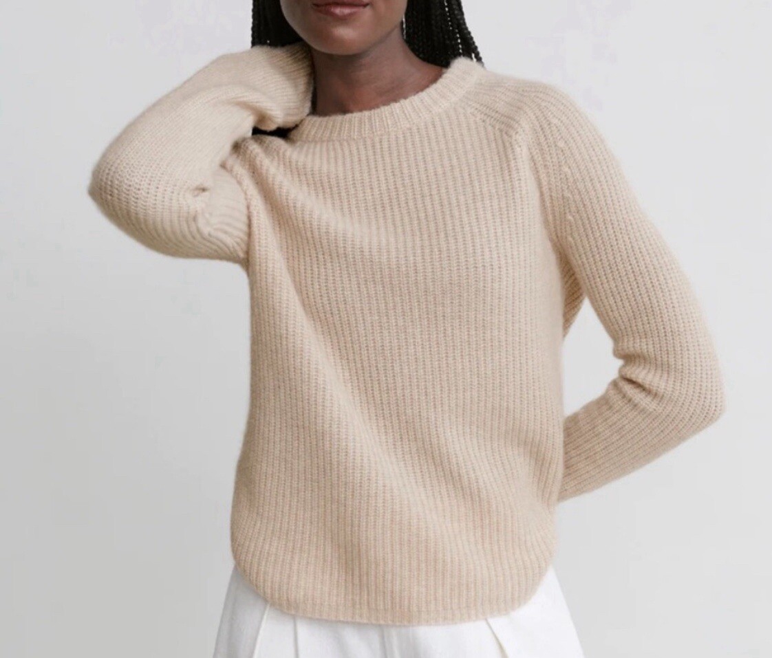 jenni kayne cashmere fisherman sweater