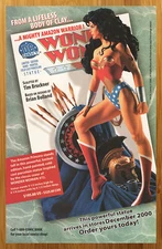 2000 DC Direct Wonder Woman Statue Print Ad/Poster Superhero Comics Pop Art 