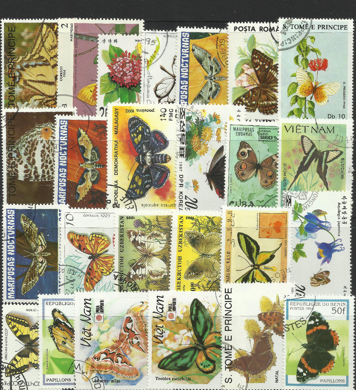FLOWERS Collection Packet 25 Different Stamps (Lot 2)