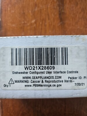 wd21x28609 ui board for GE dishwasher
