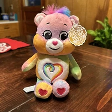 Care Bears 9” Rainbow Bear Plush Basic Fun Togetherness Bear Love All! 4+ NWT