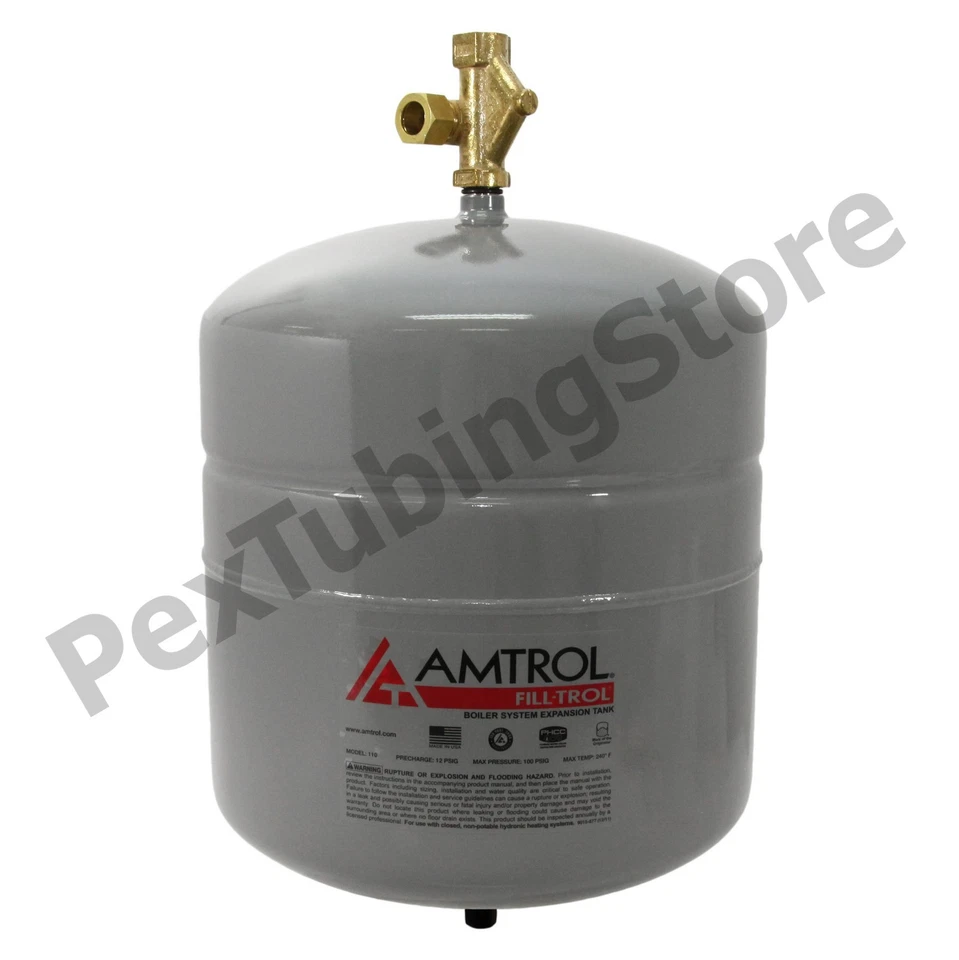 Amtrol Fill-Trol 110 Boiler Expansion Tank w/ Auto Fill Valve, 4.4 Gal, FT-110
