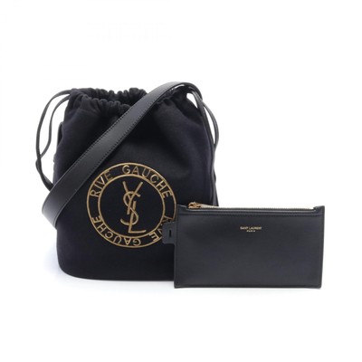 SAINT LAURENT Rive Gauche drawstring Shoulder crossbody Bag 
