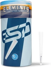 RAW - Elements Ultra Thin Rolling Paper Cones 1 1/4 | 100 Pack | Pre Rolled with