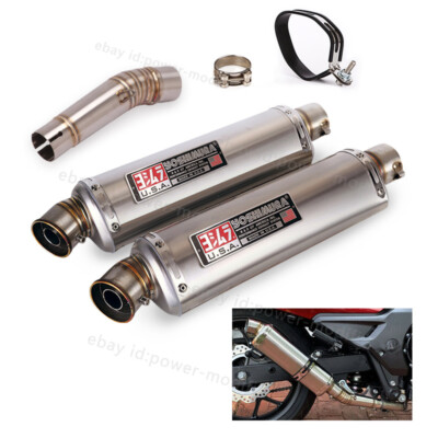 For Honda NC700 NC750X Until 2024 Mid Exhaust Link Pipe Slip On Muffler Silencer