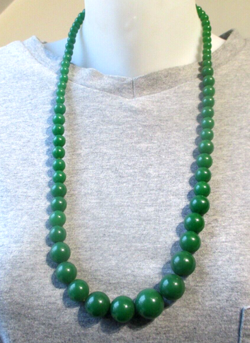 Grand Collier Sautoir Vintage – Perles En Résine Multicolore – Bijou Ancien Référence 3316 – Occasion Parfait état