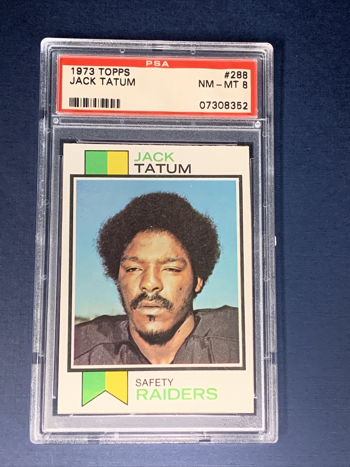1973 Topps JACK TATUM Rc 288 PSA 8 NMMT eBay