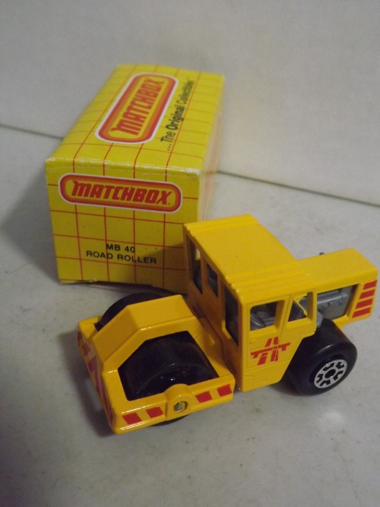 Matchbox Yellow Road Roller MB 40 Mint with Box