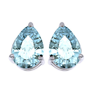 Birthstone Earrings Large Aquamarine Earrings Sophia Rose