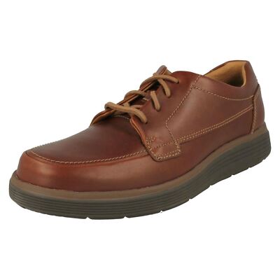 Mens Clarks Unstructured Un Abode Ease Leather Casual Lace  display picture 3