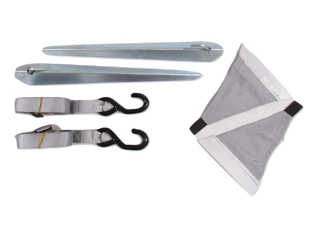 Caravan Awning Tie Down Kit (Heavy Duty Storm Strap Canopy Stake Roll Out)
