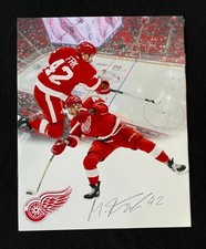 Martin Frk Signed Detroit Red Wings Collage 16x20 Photo