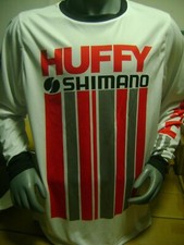 HUFFY VIEJA ESCUELA BICICLETA JERSEY CLÁSICO BMX CAMISETA CARRERA BICICLETA CAMISA BMX TALLA XXL
