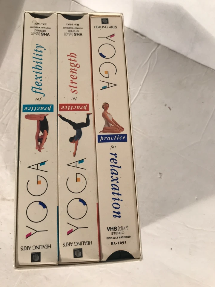 YOGA JOURNAL 3 VHS BOX SET HEALING ARTS FLEXIBILITY STRENGTH RELAXATION  - Image 4 of 4