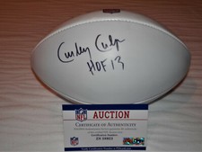 Curley Culp PSA/DNA SIGNED AUTOGRAPHED WHITE FOOTBALL Wilson THE DUKE 100 years
