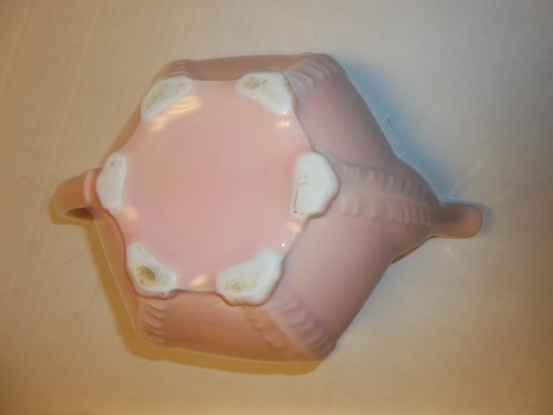 Tetera rosa Art Deco diseño estrella de mar helecho pasillo vintage - Imagen 5 de 5