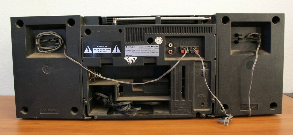 Vintage Hitachi Working Boombox Model TRK-W545HW | eBay