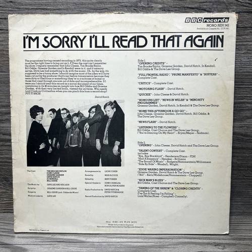 Im Sorry I’ll Read That Again LP The Goodies John Cleese BBC Radio Comedy 1978 - Picture 4 of 11
