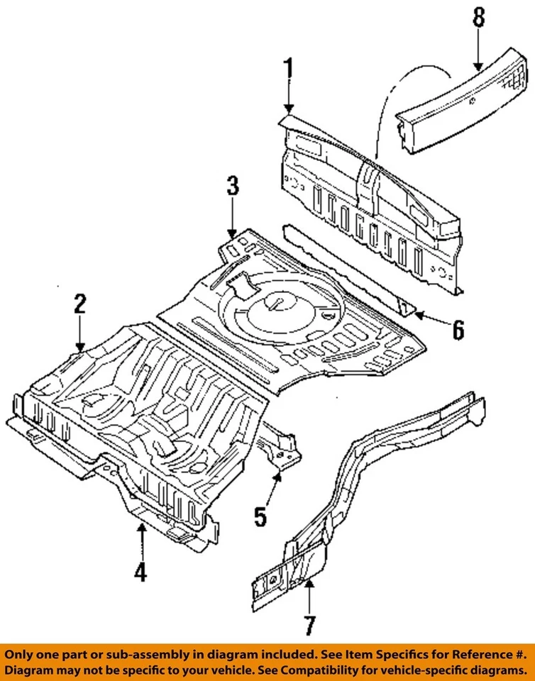 Dodge Stealth RT 1991 1996 turbo manual OEM panel de acabado trasero Foto 3 de 4