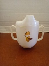 Vintage TOMMEE TIPPEE Sippy Cup w/LID Westland Plastics USA Cream