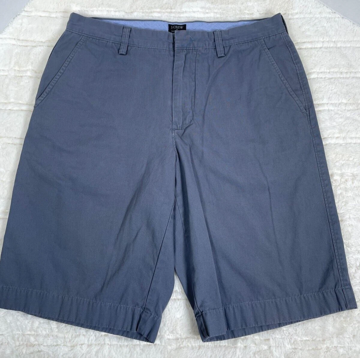 J.Crew Rivington Mens Shorts Size 32W Blue/Grey Causal