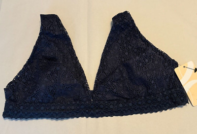 Lively (#47123) Navy Wireless Lace Bralette - Medium - NWT