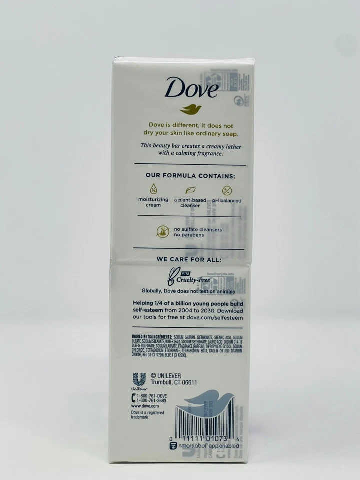 Dove Relaxing Lavender Oil & Chamomile 6 Bars 3.75oz/ 106 g new - Image 2 of 4