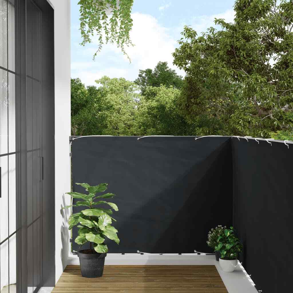 vidaXL Balcony Screen Anthracite 120x500 cm Oxford Fabric