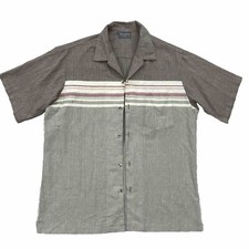 Vintage Triumph Of California Button Up Shirt Men Size Large Brown Surfer Cali