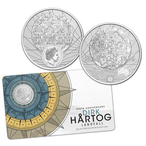 2016 400th Anniversary Dirk Hartog Landfall Twenty 20 cent Uncirculated Coin on - Picture 1 of 5