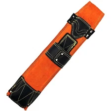 Flame-Resistant Cowhide Welding Rod Bag Thick Leather Electrode Holder