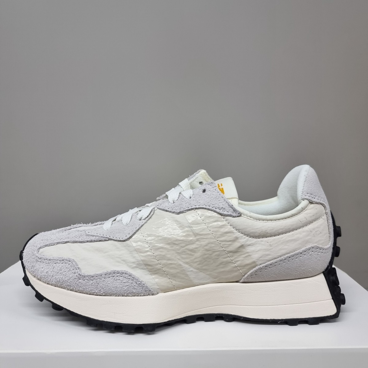 new balance 327 white grey black