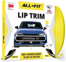 All-Fit Automotive | Lip Trim - Universal Fit - ¼ Inch - (Yellow)