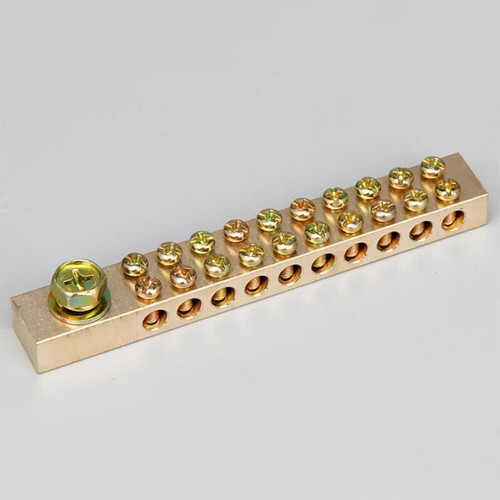 8/10/15 Hole 12*18MM Zero Grounding Row Copper Bar Terminal Power Distribution - Picture 4 of 11
