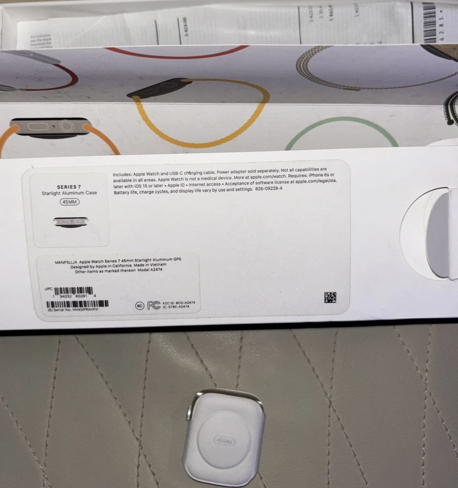 Apple Watch 系列 7 45 毫米 gps 带红色表带 — 第 3/4 张图片