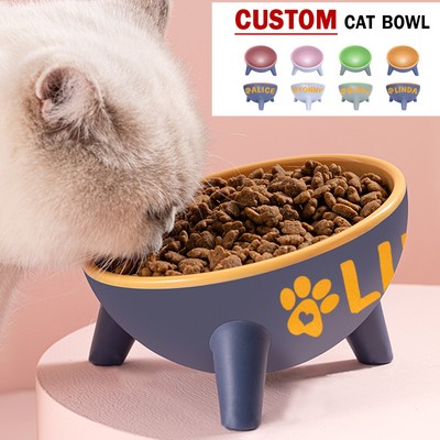 personalized cat dishes