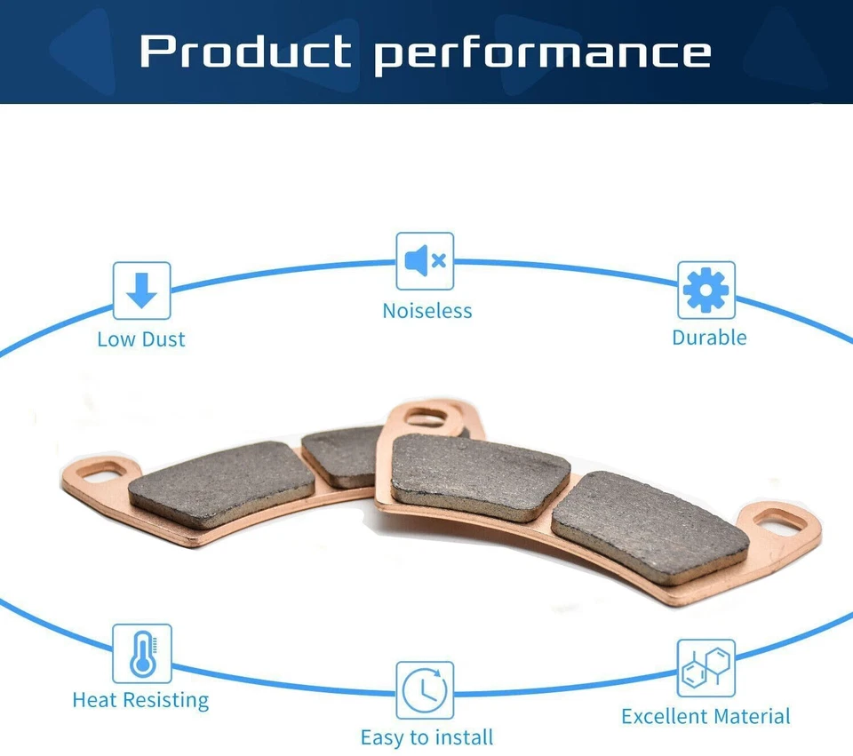 Pastillas de freno sinterizadas F+R para Polaris RZR 1000 XP, Ranger Crew 700 900 y RZR-4 XP Foto 4 de 4