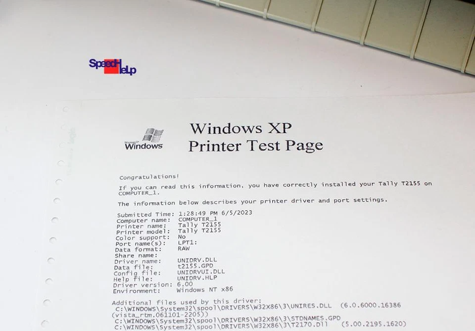 Marines Man Tally T2155 Matrix Printer dot-Matrix Dotmatrix T-2155 - Image 3 of 4