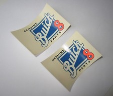 Vintage Nos Genuine Buick 8 Parts Decal Window Glass Dealer Stickers 2