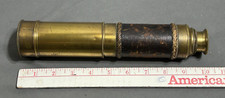 Antique Brass Leather 4 DRAW SPYGLASS Telescope Monocular 32" Nautical Maritime