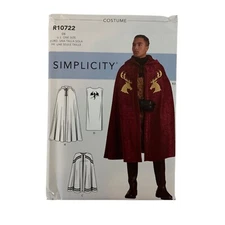 Simplicity R10722 Costume Sewing Pattern Unisex Capes Tabards One SIze 2020