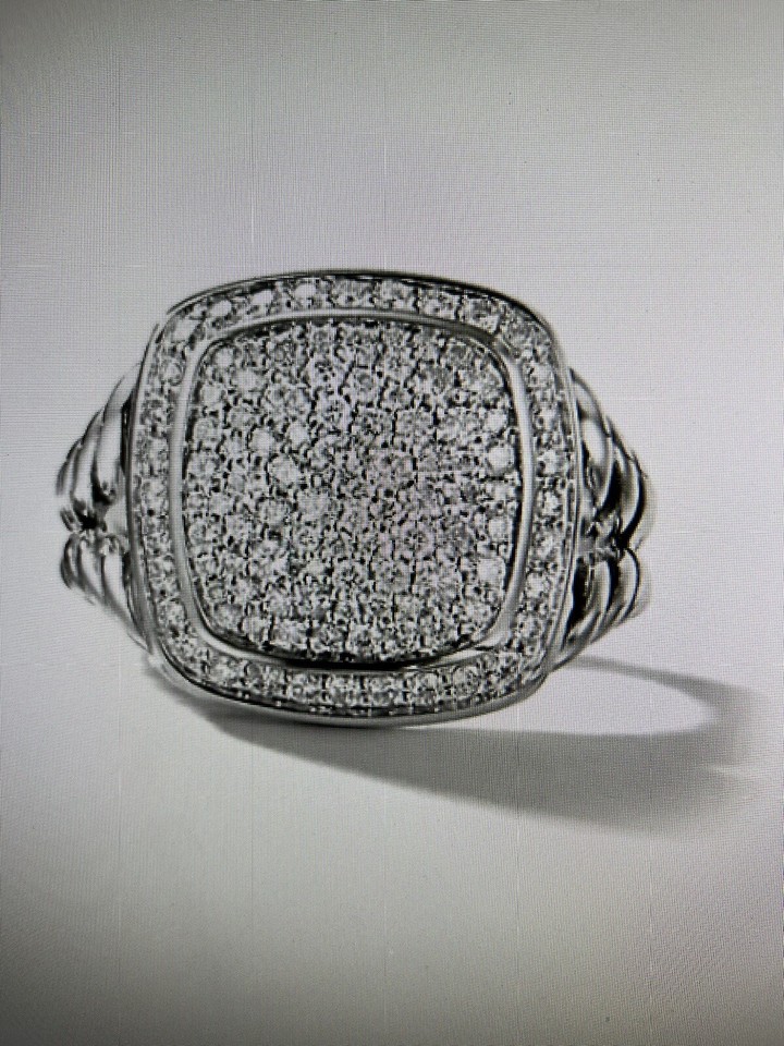 David Yurman Authentic Albion Ring With Pave Diamonds Reed Jewelers