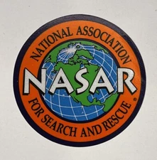 National Association For Search And Rescue NASAR Sticker 3 Inches