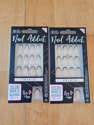 2x Ardell Nagelset - Künstliche Nägel - Make up mit schwarzem French
