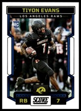 2023 Score #336 Tiyon Evans Los Angeles Rams Rookie