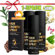 HaloGrow Hair Growth Spray 50ml Natural Hair Thickening Gentle Regrowth Mist USA